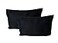 QUEEN BEE SILK 2 Pack Silk Pillowcase for Hair and Skin 22 Momme Mulberry Silk Charmeuse Weave Envelope Closure Standard Size Black