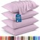 Utopia Bedding Queen Pillow Cases 4 Pack Envelope Closure Soft Brushed Microfiber Fabric Shrinkage and Fade Resistant Pillow Covers Queen Size 20 X 30 Inches Queen Lavender