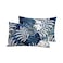 YuHeGuoJi Pillowcases Queen Size 100 Cotton Set of 2 Blue White Leaves Tropical Plants Print Decorative Bed Pillow Covers with Envelope Closure Hotel Quality Soft Breathable 2 Packs 20 x 26 Inch