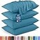 Utopia Bedding King Pillow Cases 4 Pack Envelope Closure Soft Brushed Microfiber Fabric Shrinkage and Fade Resistant Pillow Covers King Size 20 X 40 Inches King Denim Blue