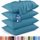 Utopia Bedding King Pillow Cases 4 Pack Envelope Closure Soft Brushed Microfiber Fabric Shrinkage and Fade Resistant Pillow Covers King Size 20 X 40 Inches King Denim Blue