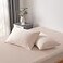 BC BELLA Bella Coterie Luxury Bamboo Viscose Queen Size Pillowcase Set 100 Organically Grown Ultra Soft Cooling 2 Pcs Champagne