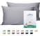 sunflower Sunflower Queen Pillowcases Set of 2 100 Cotton Queen Pillow Cases 2 2030 inches Frost Gray Soft and Breathable
