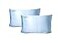 QUEEN BEE SILK 2 Pack Silk Pillowcase for Hair and Skin 22 Momme Mulberry Silk Charmeuse Weave Envelope Closure Queen Size Sky Blue