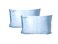 QUEEN BEE SILK 2 Pack Silk Pillowcase for Hair and Skin 22 Momme Mulberry Silk Charmeuse Weave Envelope Closure Queen Size Sky Blue