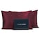 Fishers Finery 25mm 100 Pure Mulberry Silk Pillowcase Red King 2 Pack