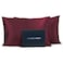 Fishers Finery 25mm 100 Pure Mulberry Silk Pillowcase Red King 2 Pack