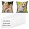 OKBA 15 pcs Sublimation Blanks Pillow Cases 16x 16 White Cushion Covers Glossy Satin Pillow Covers Heat Transfer DIY Custom Picture