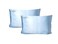 QUEEN BEE SILK 2 Pack Silk Pillowcase for Hair and Skin 22 Momme Mulberry Silk Charmeuse Weave Envelope Closure King Size Sky Blue