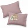 LANE LINEN 100 Organic Cotton Pillowcases Standard Size and Crisp Cool Percale Weave Sleeping Pillow Covers Set of 2 Dusty Rose