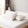 BC BELLA Bella Coterie Luxury Bamboo Viscose King Size Pillowcase Set 100 Organically Grown Ultra Soft Cooling 2 Pcs Ivory