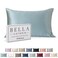 BC BELLA Bella Coterie Luxury Silk Pillowcase for Hair and Skin 30 Momme 100 Pure 6A Mulberry Silk Super Soft Perfectly Plush King Slate Blue