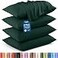 Utopia Bedding Queen Pillow Cases 4 Pack Envelope Closure Soft Brushed Microfiber Fabric Shrinkage and Fade Resistant Pillow Covers Queen Size 20 X 30 Inches Queen Emerald