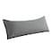 WhatsBedding Body Pillow Cover Ultra Soft Microfiber Pillowcases Breathable Long Pillow Case Envelope Closure Grey 20x54 inch