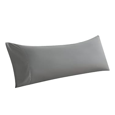 WhatsBedding Body Pillow Cover Ultra Soft Microfiber Pillowcases Breathable Long Pillow Case Envelope Closure Grey 20x54 inch
