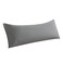 WhatsBedding Body Pillow Cover Ultra Soft Microfiber Pillowcases Breathable Long Pillow Case Envelope Closure Grey 20x54 inch