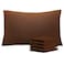 NTBAY Queen Pillowcase Set 4 Pack Brushed Microfiber 20x30 Pillowcases Soft WrinkleFree FadeResistant StainResistant Brown Pillowcases with Envelope Closure 20x30 Inches Brown
