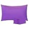 NTBAY Queen Pillowcase Set 4 Pack Brushed Microfiber 20x30 Pillowcases Soft WrinkleFree FadeResistant StainResistant Purple Pillowcases with Envelope Closure 20x30 Inches Purple