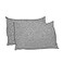 Betty Dain Stretch Jersey Universal Pillowcase One Size Fits All Pillows 100 Jersey Knit Cotton Pillowcase Soft Covering for Standard and King Pillows Zipper Closure Gray 2 Per Pack