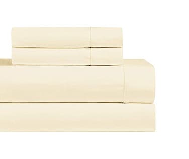 Royal Hotel Bedding Luxury Heavyweight 1000 Thread Count 2pc Pillowcases Set 100 Cotton Material Cool Durable Soft and Breathable PillowCases in Standard Size IvoryCream
