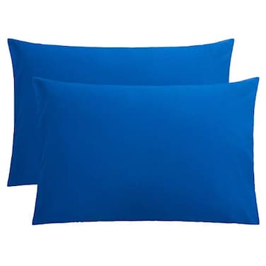 FLXXIE Pillow Cases Queen Soft Microfiber Pillow Covers with Envelope Closure Wrinkle Resistant Pillowcases 2 Piece Set 20x30 Royal Blue