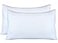 AUCOCU Stretch Jersey Pillow Cases with Invisible Zipper Universal Size fit All King Queen and Standard Size Pillows Modal Rayon Spandex 180 Gram Soft Than Cotton Pack of 2 White