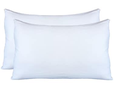AUCOCU Stretch Jersey Pillow Cases with Invisible Zipper Universal Size fit All King Queen and Standard Size Pillows Modal Rayon Spandex 180 Gram Soft Than Cotton Pack of 2 White