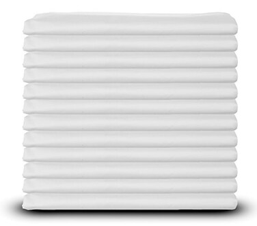 White Classic White Cotton King Size Pillow Cases Set of 12 Heavy Weight Quality Pillowcase with T200 Thread Count Elegant Double Stitched Tailoring Pillowcases Pillow Covers