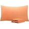 NTBAY King Pillowcase Set 2 Pack Brushed Microfiber 20x36 Pillowcases Soft WrinkleFree FadeResistant StainResistant Pale Orange Pillowcases with Envelope Closure 20x36 Inches Pale Orange