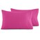 Elegant Comfort Luxury UltraSoft 2Piece Pillowcase Set 1500 Premium Hotel Quality Microfiber Double Brushed Wrinkle Resistant King Size Pink