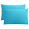 FLXXIE Pillow Cases Queen Soft Microfiber Pillow Covers with Envelope Closure Wrinkle Resistant Pillowcases 2 Piece Set 20x30 Blue