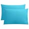 FLXXIE Pillow Cases Queen Soft Microfiber Pillow Covers with Envelope Closure Wrinkle Resistant Pillowcases 2 Piece Set 20x30 Blue