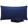 NTBAY King Pillowcase Set 2 Pack Brushed Microfiber 20x36 Pillowcases Soft WrinkleFree FadeResistant StainResistant Navy Pillowcases with Envelope Closure 20x36 Inches Navy