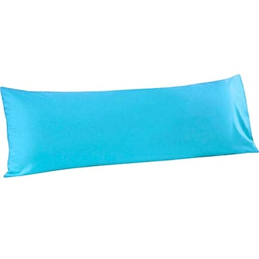 FLXXIE Body Pillow Cover Super Soft Microfiber 20x54 Body Pillow Case Envelope Closure Wrinkle Stain Resistant 20x54 Long Pillowcase Blue