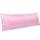 NTBAY Zippered Satin Body Pillow Pillowcase Silky Slip Cooling Body Pillow Cover Long Side Hidden Zipper 20x54 Inches Light Pink