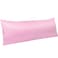 NTBAY Zippered Satin Body Pillow Pillowcase Silky Slip Cooling Body Pillow Cover Long Side Hidden Zipper 20x54 Inches Light Pink