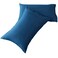 SONORO KATE Luxury Pillowcase Set Brushed Microfiber 1800 Bedding Wrinkle Navy Blue 2 Pillowcases Standard