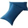 SONORO KATE Luxury Pillowcase Set Brushed Microfiber 1800 Bedding Wrinkle Navy Blue 2 Pillowcases Standard