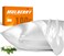 J JIMOO 100 Mulberry Silk Pillowcase for Hair and Skin 22 Momme Pure Natural Silk Pillow Case Both Sided with Zipper Pillow Cover for Women Mom Men White King 2036 1 Pack