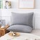 KAIANG Jersey Knit Pillowcase All Season Soft Cozy Cases TShirt Jersey Cotton Pillow Case Set Heather Cotton Jersey Case Set Grey Queen Size