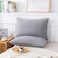 KAIANG Jersey Knit Pillowcase All Season Soft Cozy Cases TShirt Jersey Cotton Pillow Case Set Heather Cotton Jersey Case Set Grey Queen Size