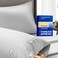 THREAD SPREAD Thread Spread 100 Egyptian Cotton King Size Pillow Cases Set of 2 Luxury 1000 Series Paradise Collection Pillow Cases King Size Silver Grey Soft Cooling Hotel Egyptian Cotton Pillowcases