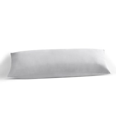 Ambition Home Body Pillow Cover 20x60 Body Pillow Case 100 Soft Egyptian Cotton 1Pc Body Pillow Cover Premium 500 Thread Count Body Pillowcase Zipper Closure Silver Grey Solid Body 20x60 Inch