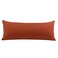PiccoCasa Body Pillow Cover 110 GSM Brushed Microfiber Zipper Closure Rust Color 20x54 Long
