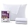 CIRCLESHOME CirclesHome Pillow Protectors 12 Pack King Zippered 100 Cotton Breathable Pillowcases Protects Pillows from Dirt Dust and Debris King Set of 12 20x36