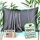 Vegan Silk Pillow Cases 100 Viscose Derived from Bamboo Cooling Pillowcase Queen Size Dark Gray Set of 2 Zippered for Hot Sleepers Soft Pillow Covers by