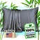 Vegan Silk Pillow Cases 100 Viscose Derived from Bamboo Cooling Pillowcase Queen Size Dark Gray Set of 2 Zippered for Hot Sleepers Soft Pillow Covers by