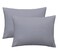 iMaylex Soft 100 Egyptian Cotton Zipper Pillow Case Cozy and Lightweight Pillowcase Set of 2 Light Grey King 20 x 36