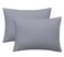 iMaylex Soft 100 Egyptian Cotton Zipper Pillow Case Cozy and Lightweight Pillowcase Set of 2 Light Grey King 20 x 36