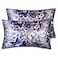 URLINENS Satin Pillowcase for Hair and Skin Soft Satin Pillow Cases Queen Size Pack of 2 Cooling Silk Satin Pillowcase Set with Envelope Closure 20x30 Purple Butterflies Flower